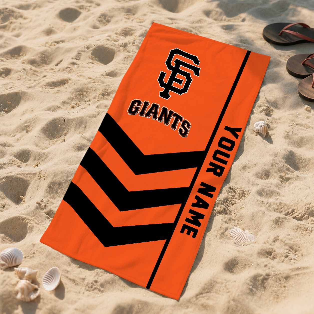 HOT DEAL - NEW CUSTOMIZED MLB06 SFG SAN FRANCISCO GIANTS BEACH TOWEL FOR FAN