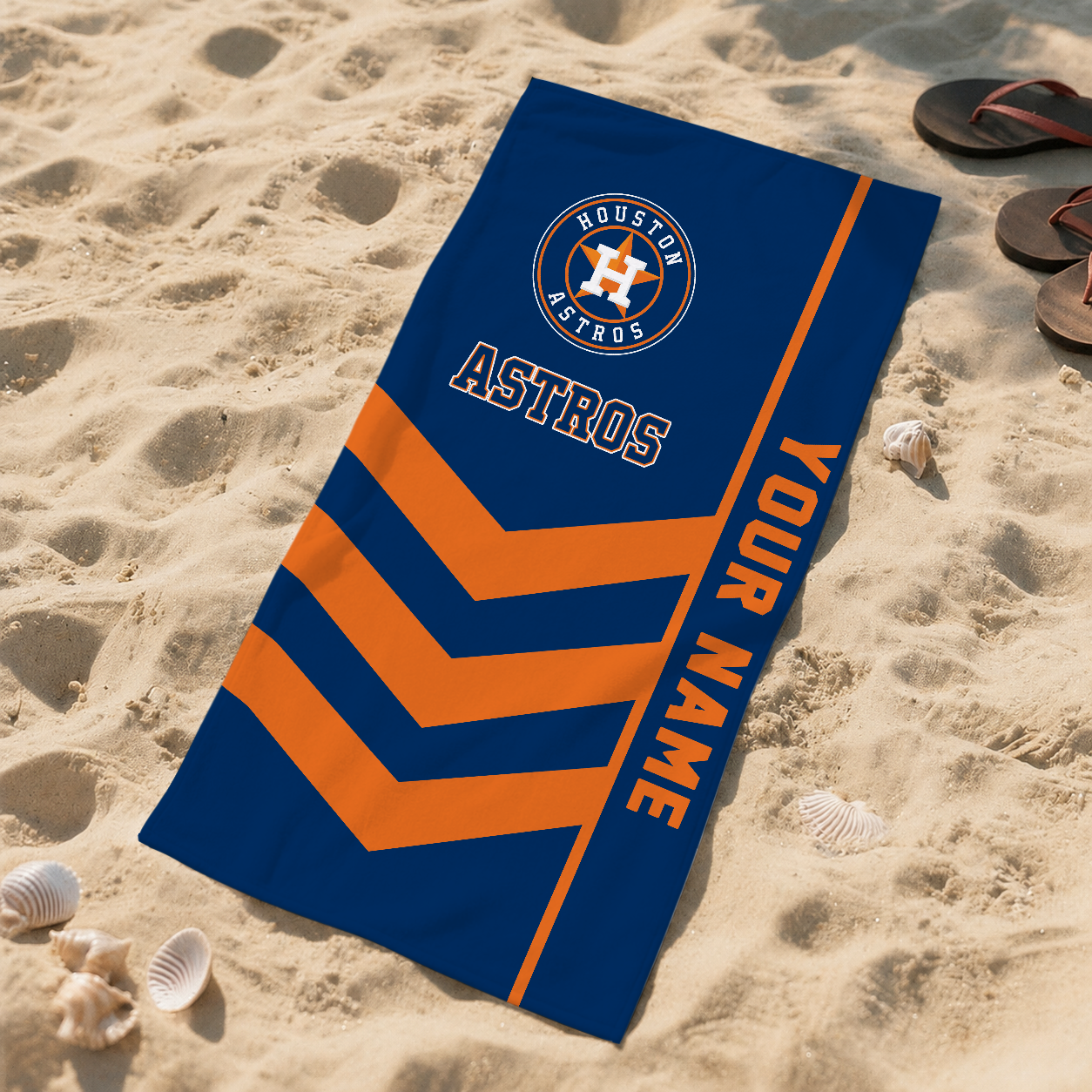 HOT DEAL - NEW CUSTOMIZED MLB10 HAS HOUSTON ASTROS BEACH TOWEL FOR FAN