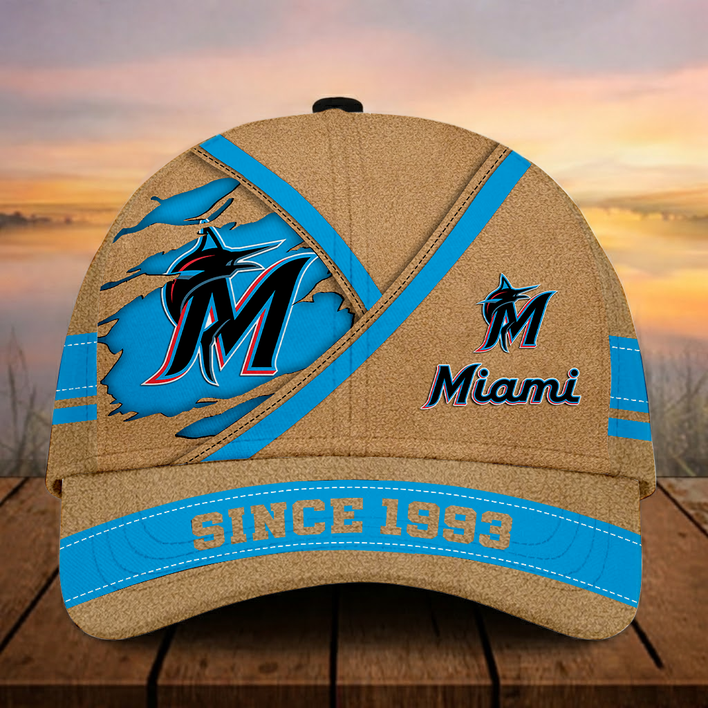 SPECIAL OFFER - NEW CUSTOMIZED MLB20 MMS MIAMI MARLINS CLASSIC CAP