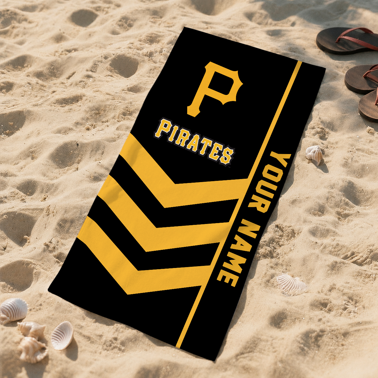 HOT DEAL - NEW CUSTOMIZED MLB29 PHP PITTSBURGH PIRATES BEACH TOWEL FOR FAN