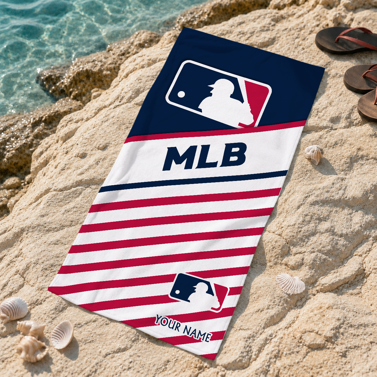 FINAL SALE - NEW CUSTOMIZED MLB31 MLB MAJOR LEAGUE BASEBALL BEACH TOWEL FOR FAN
