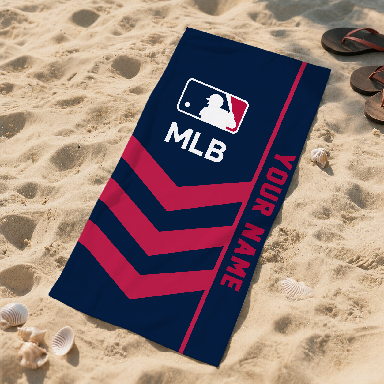 HOT DEAL - NEW CUSTOMIZED MLB31 MLB MAJOR LEAGUE BASEBALL BEACH TOWEL FOR FAN