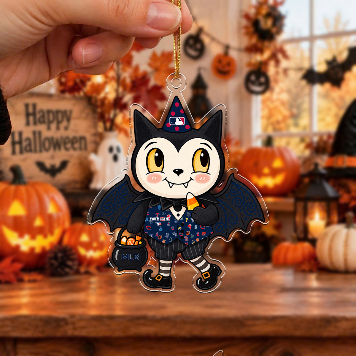 LIMITED EDITION - NEW CUSTOMIZED MLB32 ALL TEAMS HALLOWEEN ACRYLIC ORNAMENT