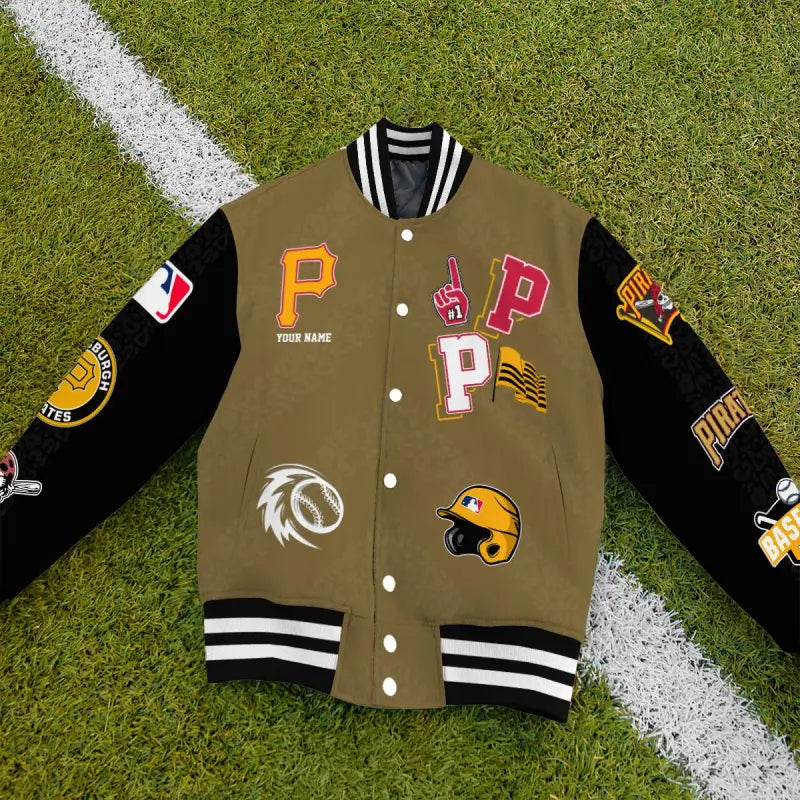 LIMITED EDITION - NEW CUSTOMIZED MLB29 PHP PITTSBURGH PIRATES SATIN VARSITY & BASEBALL JACKETS