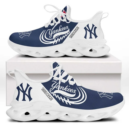 LIMITED EDITION - NEW CUSTOMIZED MLB01 NYY NEW YORK YANKEES PREMIUM CLUNKY SNEAKERS