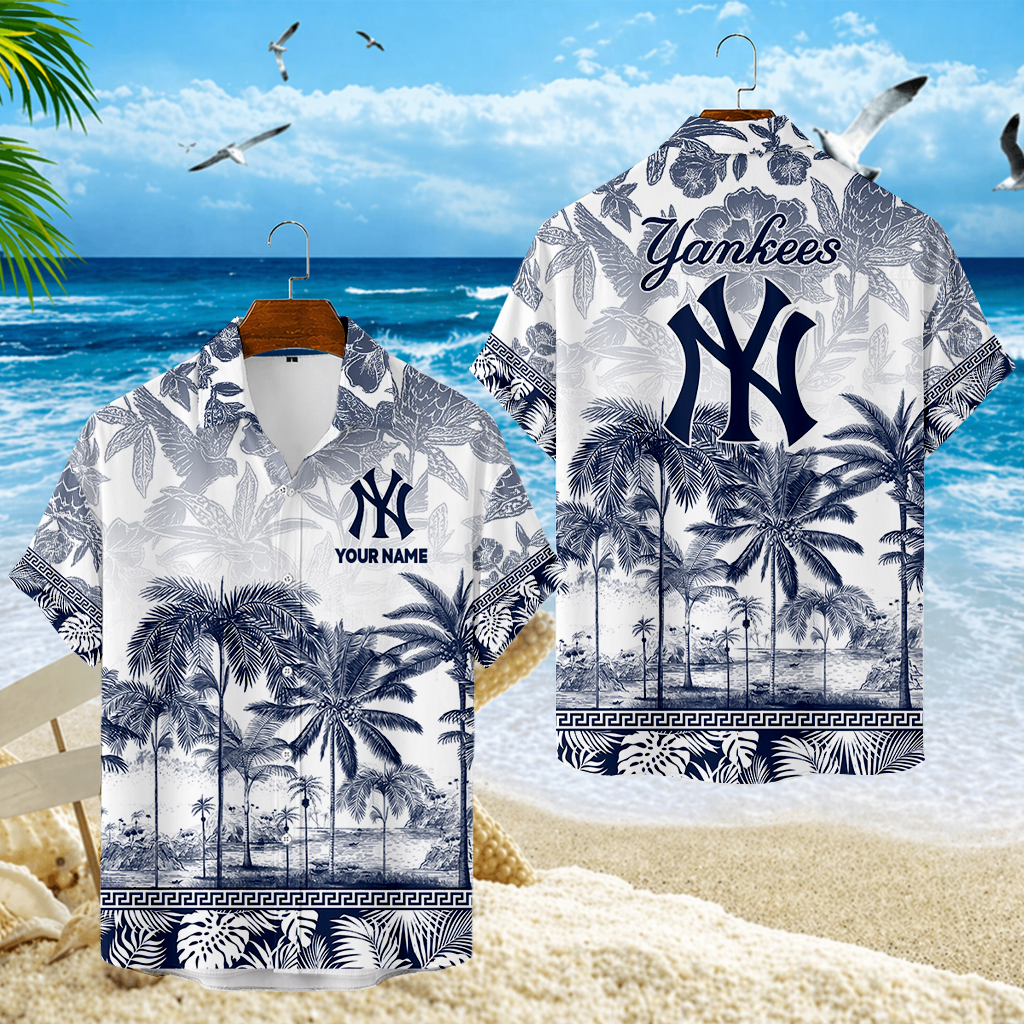 LIMITED EDITION - NEW CUSTOMIZED MLB01 NYY NEW YORK YANKEES UNISEX HAWAIIAN SHIRT