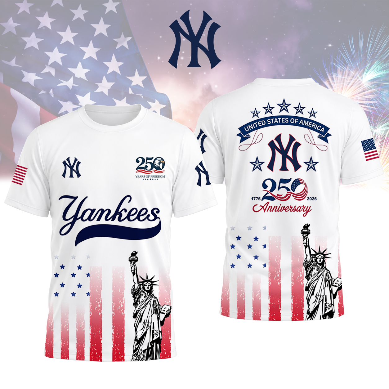LIMITED EDITION - NEW CUSTOMIZED MLB01 NYY NEW YORK YANKEES T-SHIRT, POLO SHIRT, ZIP POLO SHIRT, SWEATSHIRT, HOODIE & ZIP HOODIE