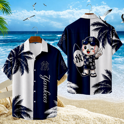 LIMITED EDITION - NEW CUSTOMIZED MLB01 NYY NEW YORK YANKEES UNISEX HAWAIIAN SHIRT