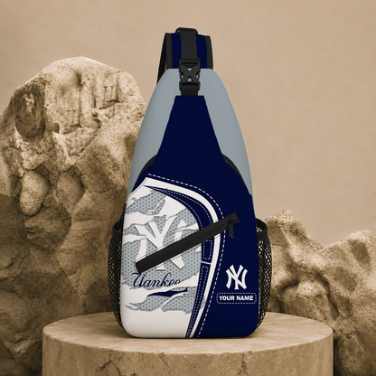 VIRAL EDITION - NEW CUSTOMIZED MLB01 NYY NEW YORK YANKEES SLING BAG