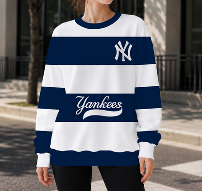 FINAL SALE - NEW CUSTOMIZED MLB01 NYY NEW YORK YANKEES UNISEX SWEATSHIRT