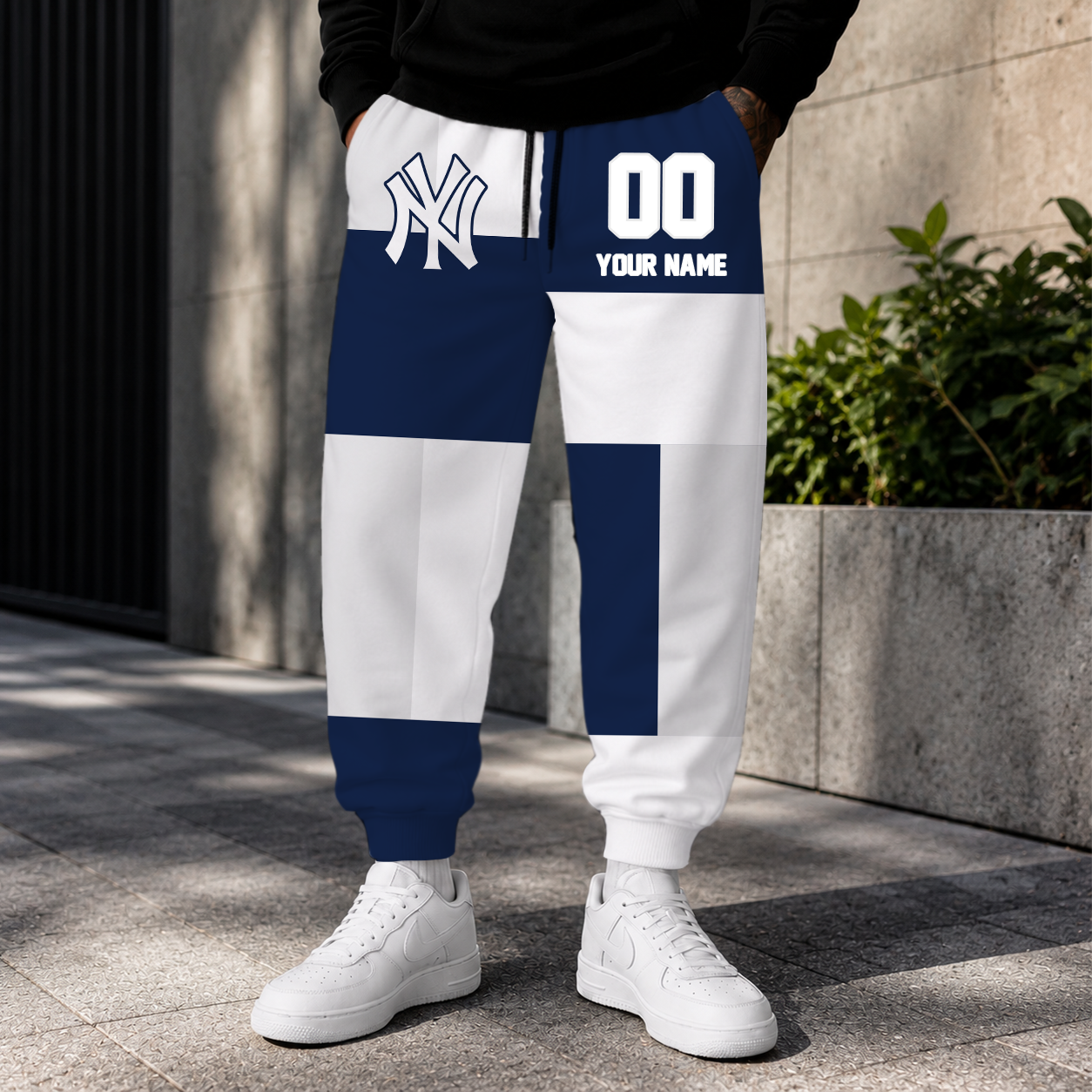 ELITE EDITION - NEW CUSTOMIZED MLB01 NYY NEW YORK YANKEES SWEATPANTS