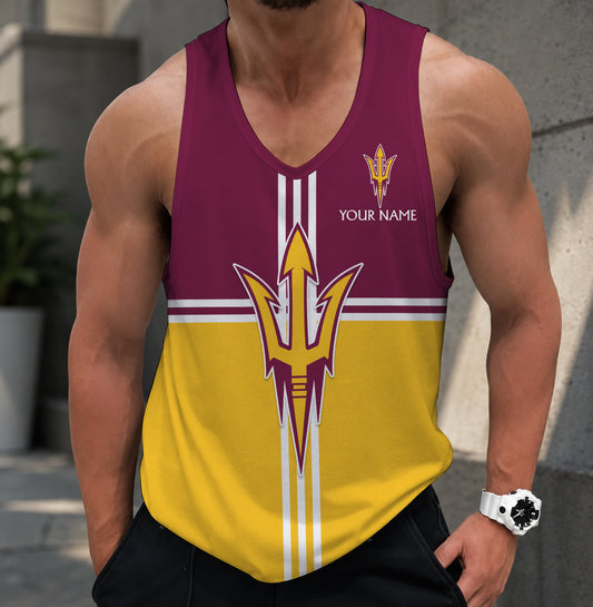 VIRAL EDITION - NEW CUSTOMIZED NCAA CWS02 ASS ARIZONA STATE SUN DEVILS UNISEX TANK TOP