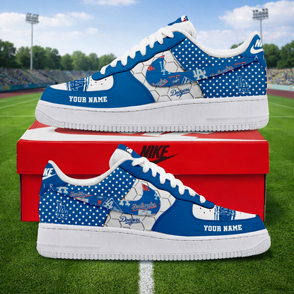 SPECIAL OFFER - NEW CUSTOMIZED MLB02 LAD LOS ANGELES DODGERS AF1 SNEAKERS