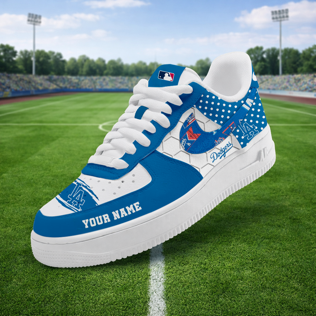SPECIAL OFFER - NEW CUSTOMIZED MLB02 LAD LOS ANGELES DODGERS AF1 SNEAKERS