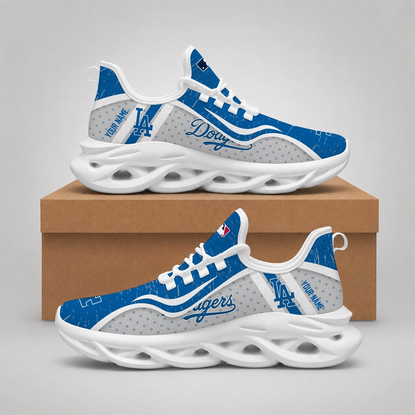 VIRAL EDITION - NEW CUSTOMIZED MLB02 LAD LOS ANGELES DODGERS MAX SOUL SHOES
