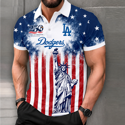 LIMITED EDITION - NEW CUSTOMIZED MLB02 LAD LOS ANGELES DODGERS POLO SHIRT, ZIP POLO SHIRT & T-SHIRTS