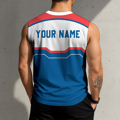 FINAL SALE - NEW CUSTOMIZED MLB02 LAD LOS ANGELES DODGERS MEN'S GYM SHIRT