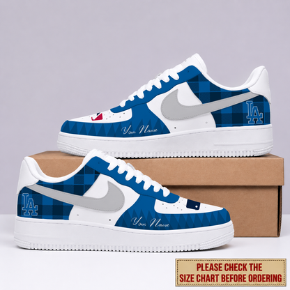 LIMITED EDITION - NEW CUSTOMIZED MLB02 LAD LOS ANGELES DODGERS AF1 SHOES