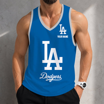 FINAL SALE - NEW CUSTOMIZED MLB02 LOS ANGELES DODGERS UNISEX TANK TOP
