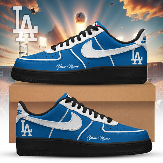 LIMITED EDITION - NEW CUSTOMIZED MLB02 LAD LOS ANGELES DODGERS AF1 SNEAKERS