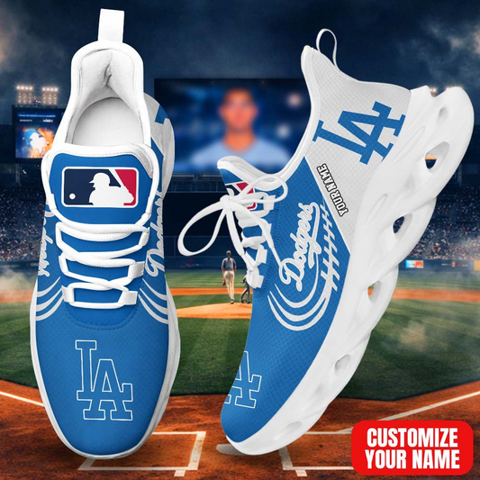 LIMITED EDITION - NEW CUSTOMIZED MLB02 LAD LOS ANGELES DODGERS PREMIUM CLUNKY SNEAKERS
