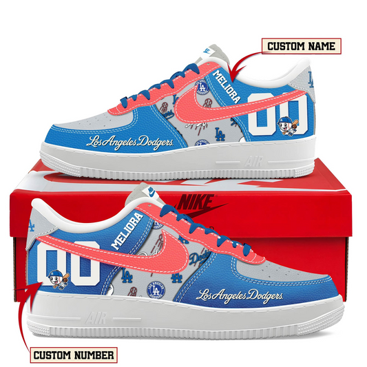 LIMITED EDITION - NEW CUSTOMIZED MLB02 LAD LOS ANGELES DODGERS AF1 SHOES