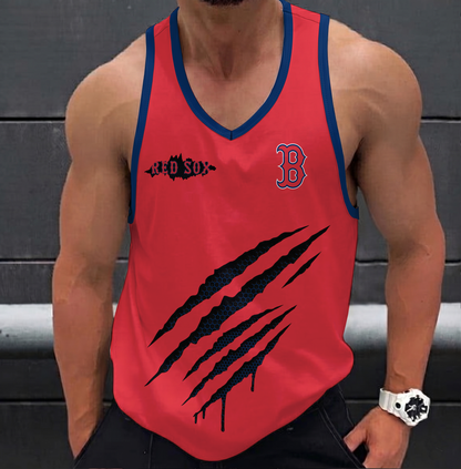 LIMITED EDITION - NEW CUSTOMIZED MLB03 BOSTON RED SOX UNISEX TANK TOP