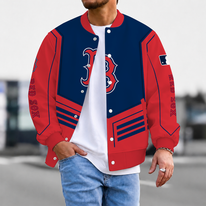FLASH SALE - NEW CUSTOMIZED MLB03 MLB03 BRS BOSTON RED SOX VARSITY & BASEBALL JACKET