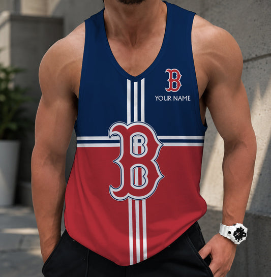FINAL SALE - NEW CUSTOMIZED MLB03 BOSTON RED SOX UNISEX TANK TOP