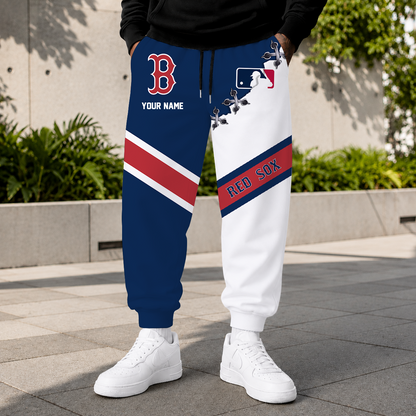 FINAL SALE - NEW CUSTOMIZED MLB03 BRS BOSTON RED SOX SWEATPANTS
