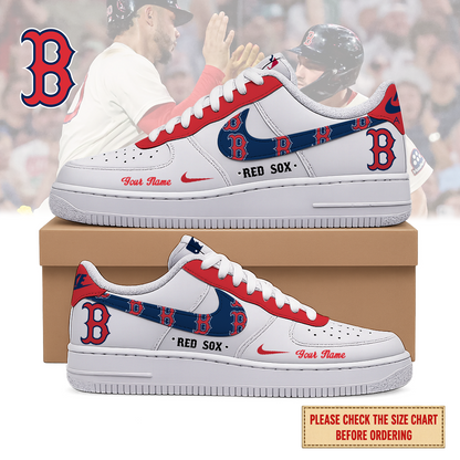 VIRAL EDITION - NEW CUSTOMIZED MLB03 BRS BOSTON RED SOX AF1 SHOES