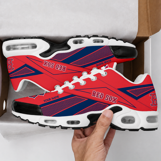 FINAL SALE - NEW CUSTOMIZED MLB03 BRS BOSTON RED SOX AIR MAX PLUS SNEAKERS
