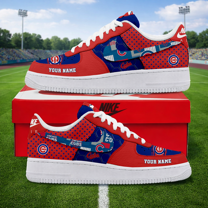 SPECIAL OFFER - NEW CUSTOMIZED MLB04 CCS CHICAGO CUBS AF1 SNEAKERS
