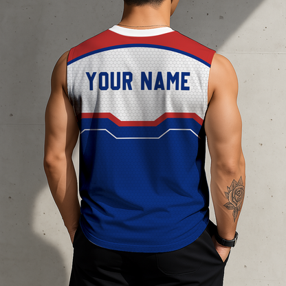 FINAL SALE - NEW CUSTOMIZED MLB04 CCS CHICAGO CUBS MEN'S GYM SHIRT