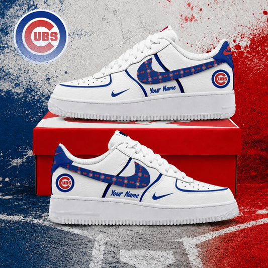 FINAL SALE - NEW CUSTOMIZED MLB04 CCS CHICAGO CUBS AF1 SHOES