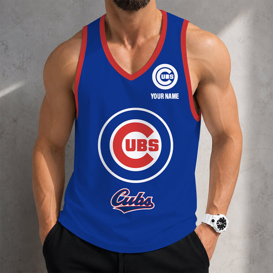 FINAL SALE - NEW CUSTOMIZED MLB04 CHICAGO CUBS UNISEX TANK TOP