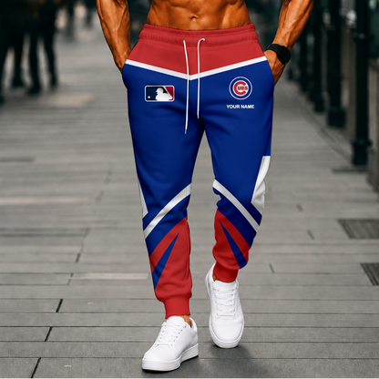LIMITED EDITION - NEW CUSTOMIZED MLB04 CCS CHICAGO CUBS SWEATPANTS