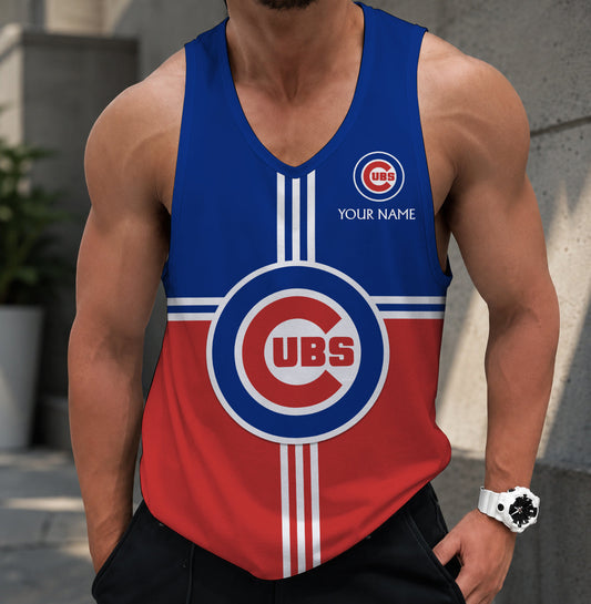 FINAL SALE - NEW CUSTOMIZED MLB04 CHICAGO CUBS UNISEX TANK TOP
