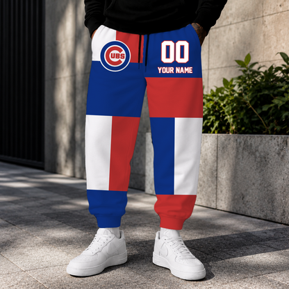ELITE EDITION - NEW CUSTOMIZED MLB04 CCS CHICAGO CUBS SWEATPANTS