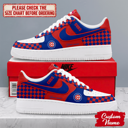 FINAL SALE - NEW CUSTOMIZED MLB04 CCS CHICAGO CUBS AF1 SHOES