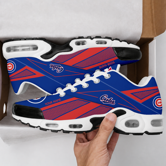 FINAL SALE - NEW CUSTOMIZED MLB04 CCS CHICAGO CUBS AIR MAX PLUS SNEAKERS