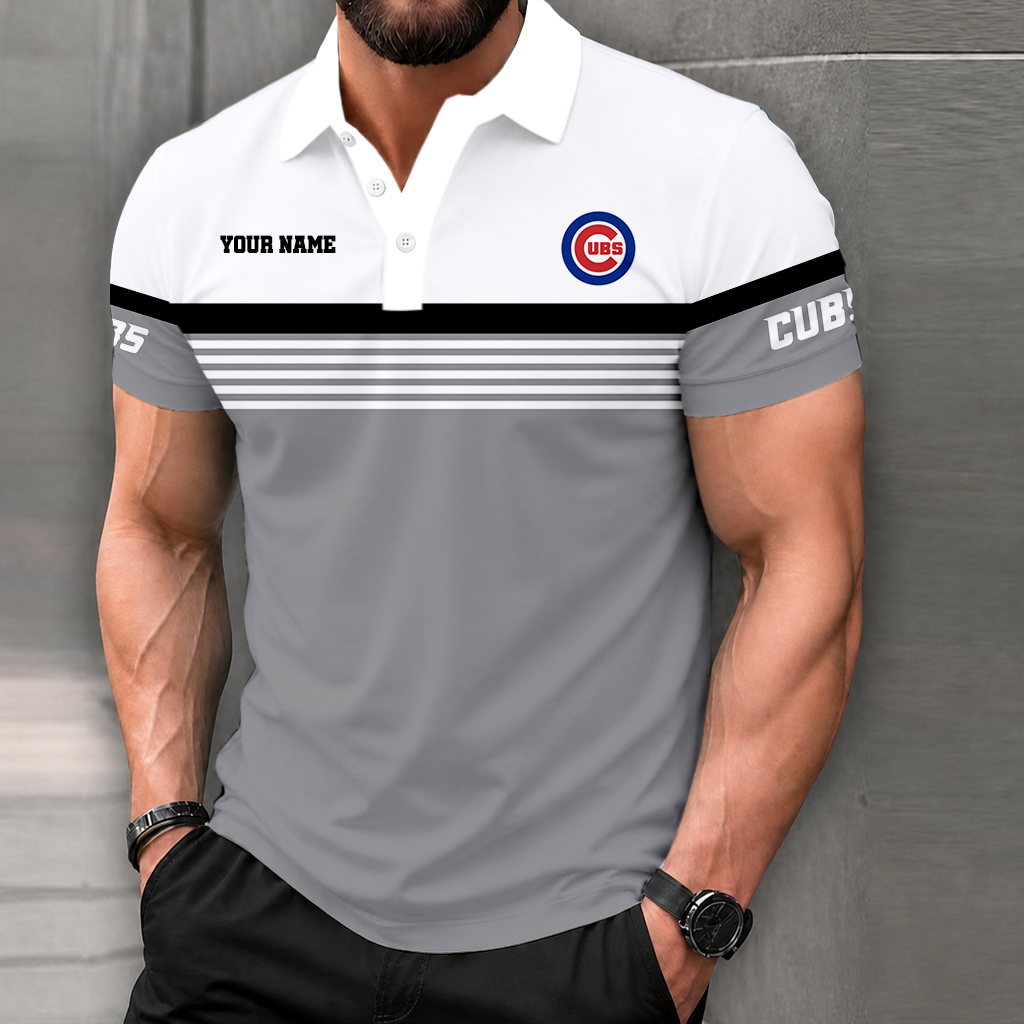 FINAL CLEARANCE - NEW CUSTOMIZED MLB04 CCS CHICAGO CUBS POLO SHIRT