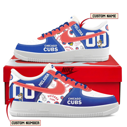 LIMITED EDITION - NEW CUSTOMIZED MLB04 CCS CHICAGO CUBS AF1 SHOES
