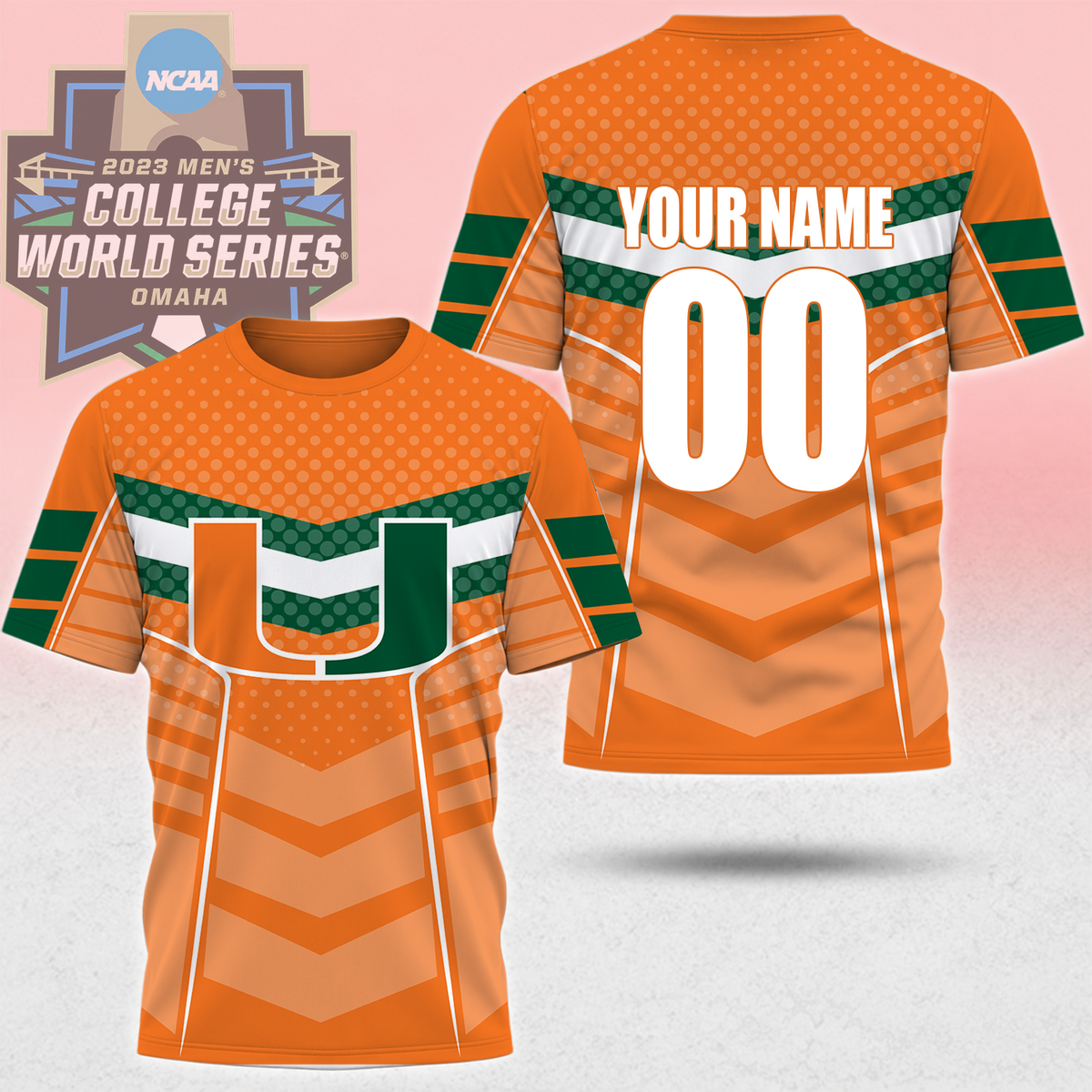 LIMITED EDITION - NEW CUSTOMIZED NCAA CWS04 MIH MIAMI HURRICANES T-SHIRT, POLO SHIRT, ZIP POLO SHIRT, SWEATSHIRT, HOODIE & ZIP HOODIE