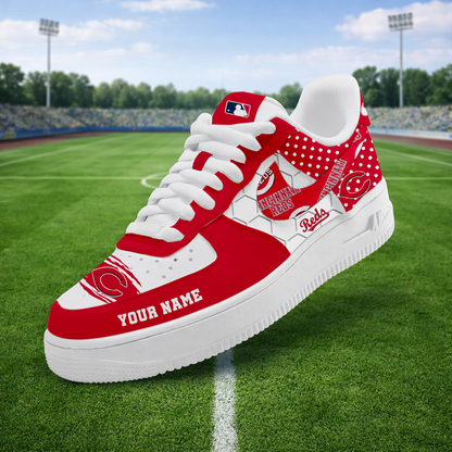 SPECIAL OFFER - NEW CUSTOMIZED MLB05 CRS CINCINNATI REDS AF1 SNEAKERS