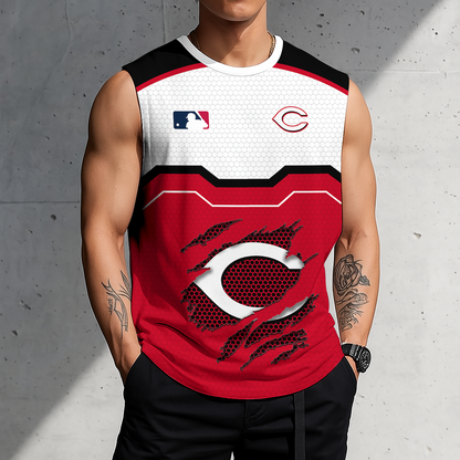 FINAL SALE - NEW CUSTOMIZED MLB05 CRS CINCINNATI REDS MEN'S GYM SHIRT