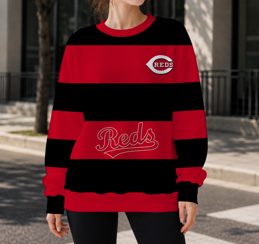 FINAL SALE - NEW CUSTOMIZED MLB05 CRS CINCINNATI REDS UNISEX SWEATSHIRT