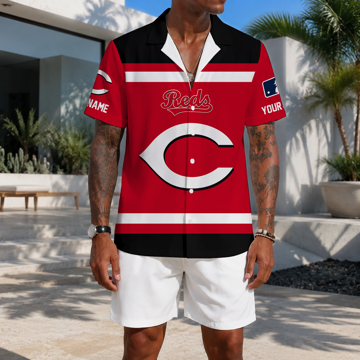 MEGA SALE - NEW CUSTOMIZED MLB05 CRS CINCINNATI REDS UNISEX HAWAIIAN SHIRT
