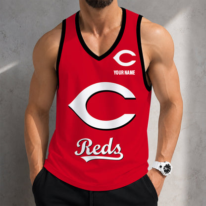 FINAL SALE - NEW CUSTOMIZED MLB05 CINCINNATI REDS UNISEX TANK TOP