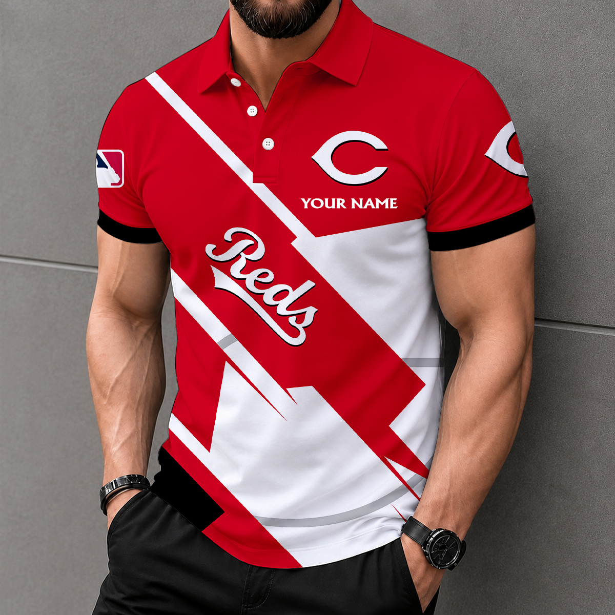 LIMITED EDITION - NEW CUSTOMIZED MLB05 CRS CINCINNATI REDS T-SHIRT, POLO SHIRT, ZIP POLO SHIRT, SWEATSHIRT, HOODIE & ZIP HOODIE